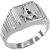 Males’s Masonic Ring in Sterling Silver