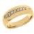 Males’s Diamond Decorated Letterbox Ring in 9ct Gold