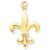 Fleur-De-Lis Appeal Pendant Necklace in 9ct Gold