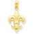 Fleur-De-Lis L. a. Petite Pendant Necklace in 9ct Gold