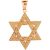 Medium Megastar of David Pendant Necklace in 9ct Rose Gold