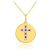 Diamond Pass Medallion Pendant Necklace in 9ct Gold