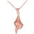 Conch Shell Pendant Necklace in 9ct Rose Gold