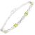 Peridot & Diamond Evert Tennis Bracelet in 9ct White Gold