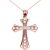 CZ Increasing Move Pendant Necklace in 9ct Rose Gold