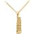 Leaning Tower of Pisa Pendant Necklace in 9ct Gold