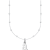 Silver Satellite tv for pc Chain Preliminary Necklace