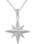 North Big name Pendant Necklace in 9ct White Gold