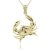 Striking Crab Pendant Necklace in 9ct Gold