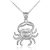 Crab Allure Pendant Necklace in Sterling Silver