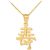 Chinese language Lengthy Existence Pendant Necklace in 9ct Gold