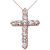 CZ Sublime Go Pendant Necklace in 9ct Rose Gold