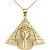 Detailed Egyptian King Tut Pendant Necklace in 9ct Gold