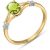 Peridot & Diamond Elegant Allure Ring in 18ct Gold