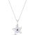 Amethyst Josie Filigree Flower Pendant Necklace in 9ct White Gold