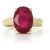 Ruby Genevieve Statement Ring in 18ct Gold