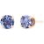 Tanzanite Novara Stud Earrings in 9ct Rose Gold