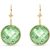 Green Amethyst Blythe Dimensional Drop Earrings in 9ct Gold