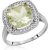 Amethyst & Diamond Imogen Statement Halo Ring in 18ct White Gold