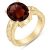 Garnet Genevieve Statement Ring in 18ct Gold