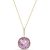 Rose Quartz & Diamond Blythe Embellished Pendant Necklace in 9ct Gold