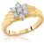 Diamond Larissa Statement Floral Ring in 18ct Gold