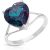 Alexandrite Eloise Bold Heart Ring in Sterling Silver