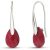 Ruby Lilian Drop Earrings in 9ct White Gold