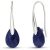 Sapphire Lilian Drop Earrings in 9ct White Gold