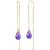 Amethyst Joanne Dimensional Earrings in 9ct Gold