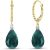 Emerald & Diamond Katrina Rope Drop Earrings in 9ct Gold