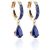 Sapphire Louisa Chic Earrings in 9ct Gold