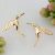 Gold Plated Hummingbird Stud Earrings