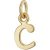 Gold Plated Letter Charms