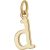 Gold Plated Letter Charms