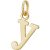 Gold Plated Letter Charms