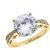 CZ Engagement Ring in 9ct Gold