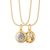 Gold Plated Howlite Therapeutic Stone Necklace (Certain Concept)