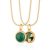 Gold Plated Therapeutic Stone Necklace