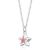 Silver Geometric Crimson Superstar Appeal Necklace