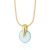 Gold Plated Turquoise Spinning Disc Necklace