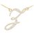 Letter Z Diamond Script Pendant Necklace in 9ct Gold