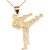 Males’s Karate Pendant Necklace in 9ct Gold