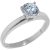 CZ Vintage Engagement Ring in Sterling Silver