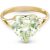 Green Amethyst Eloise Bold Heart Ring in 9ct Gold