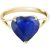 Sapphire Eloise Bold Heart Ring in 9ct Gold