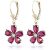 Ruby & Diamond Annabella Blooming Drop Earrings in 9ct Gold