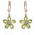 Peridot & Diamond Annabella Blooming Drop Earrings in 9ct Rose Gold