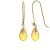 Citrine & Diamond Phoebe Dimensional Drop Earrings in 9ct Gold