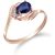 Sapphire & Diamond Priya Flare Ring in 18ct Rose Gold